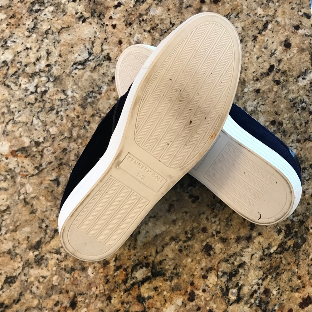 Kenneth Cole Alesy Platform Blue Velour - Picture 7 of 7